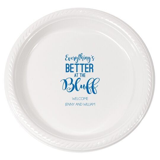 Everything's Better at the Bluff Plastic Plates